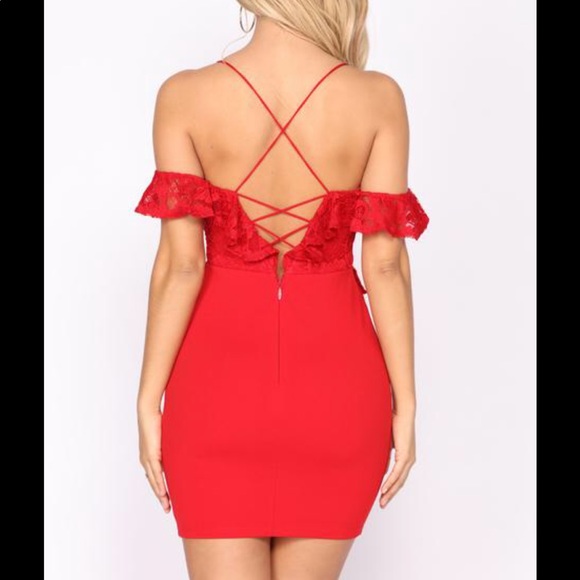 Red FashionNova Dress - Picture 3 of 5